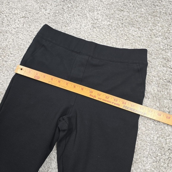 SPANX Pants Womens Medium Black Smooth Perfect Fit Ponte Kick Flare Stretch - Picture 11 of 15